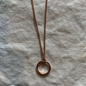 Fossil Gold Ring Necklace
